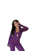 Purple Rose Zip Jacket