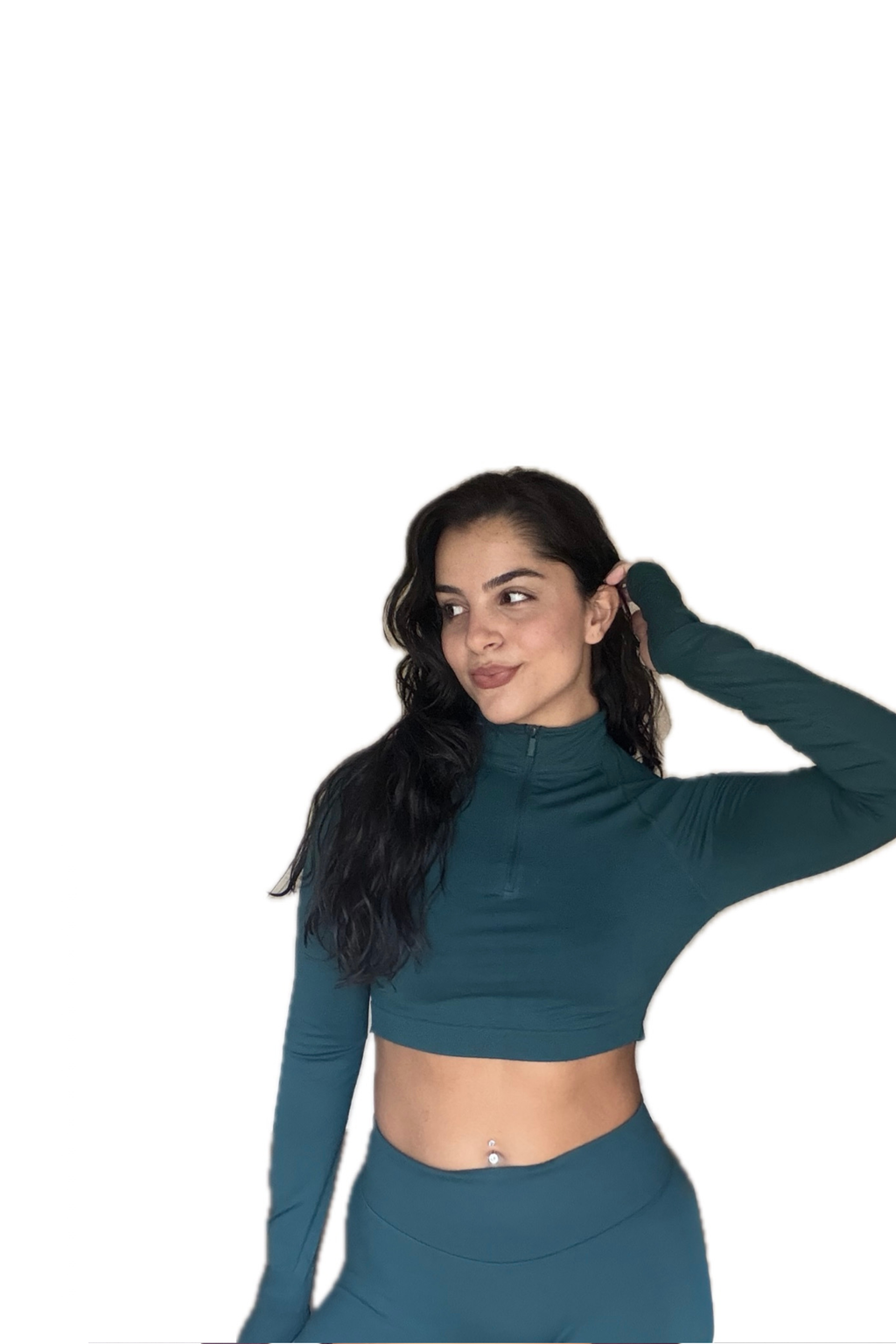 Emerald Zip Top