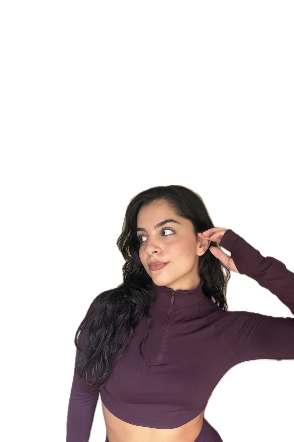 Deep Violet Zip Top