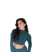 Emerald Zip Top