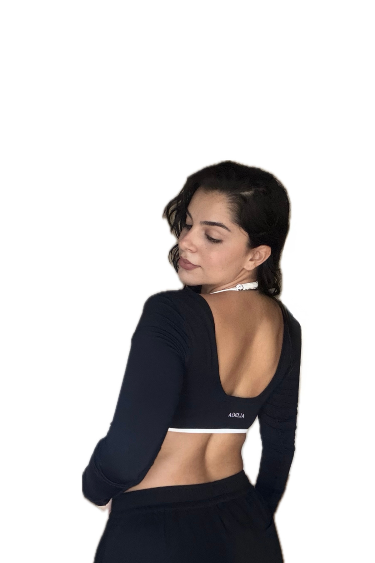 Onyx Sleeve Crop Top