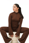 Mocha Zip-Jacket