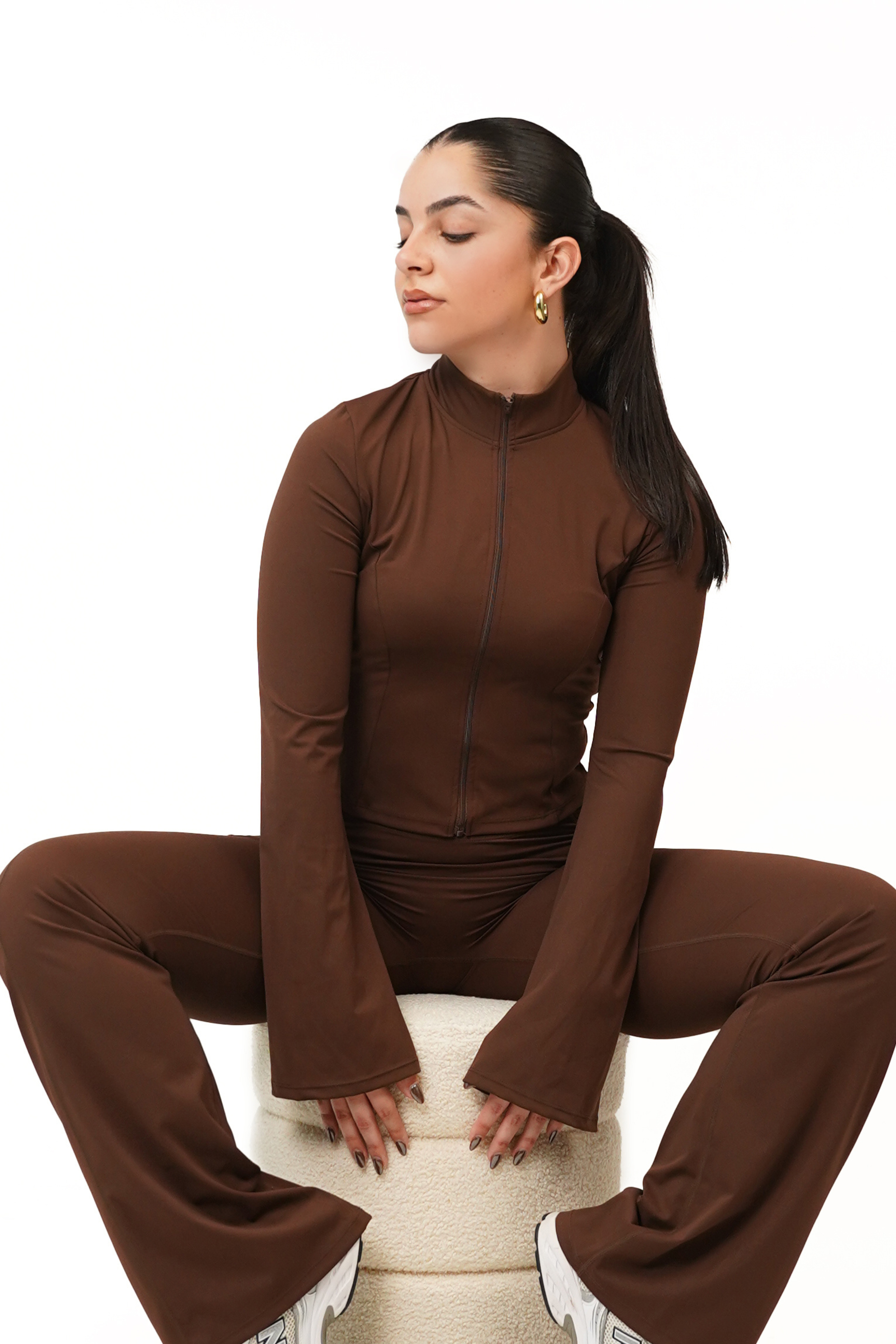 Mocha Zip-Jacket