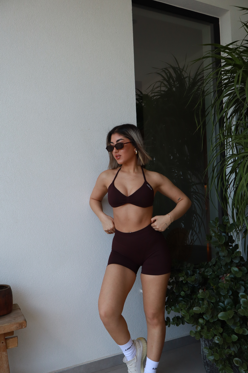 Deep Violet Short (ruched)