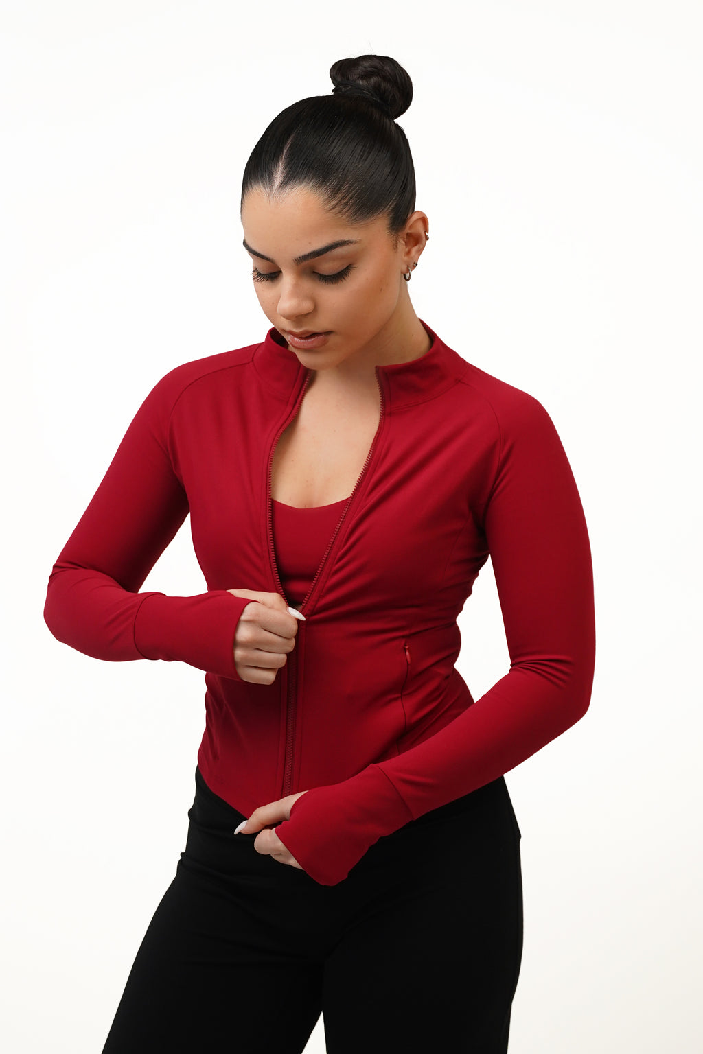 Wine Zip Jacket