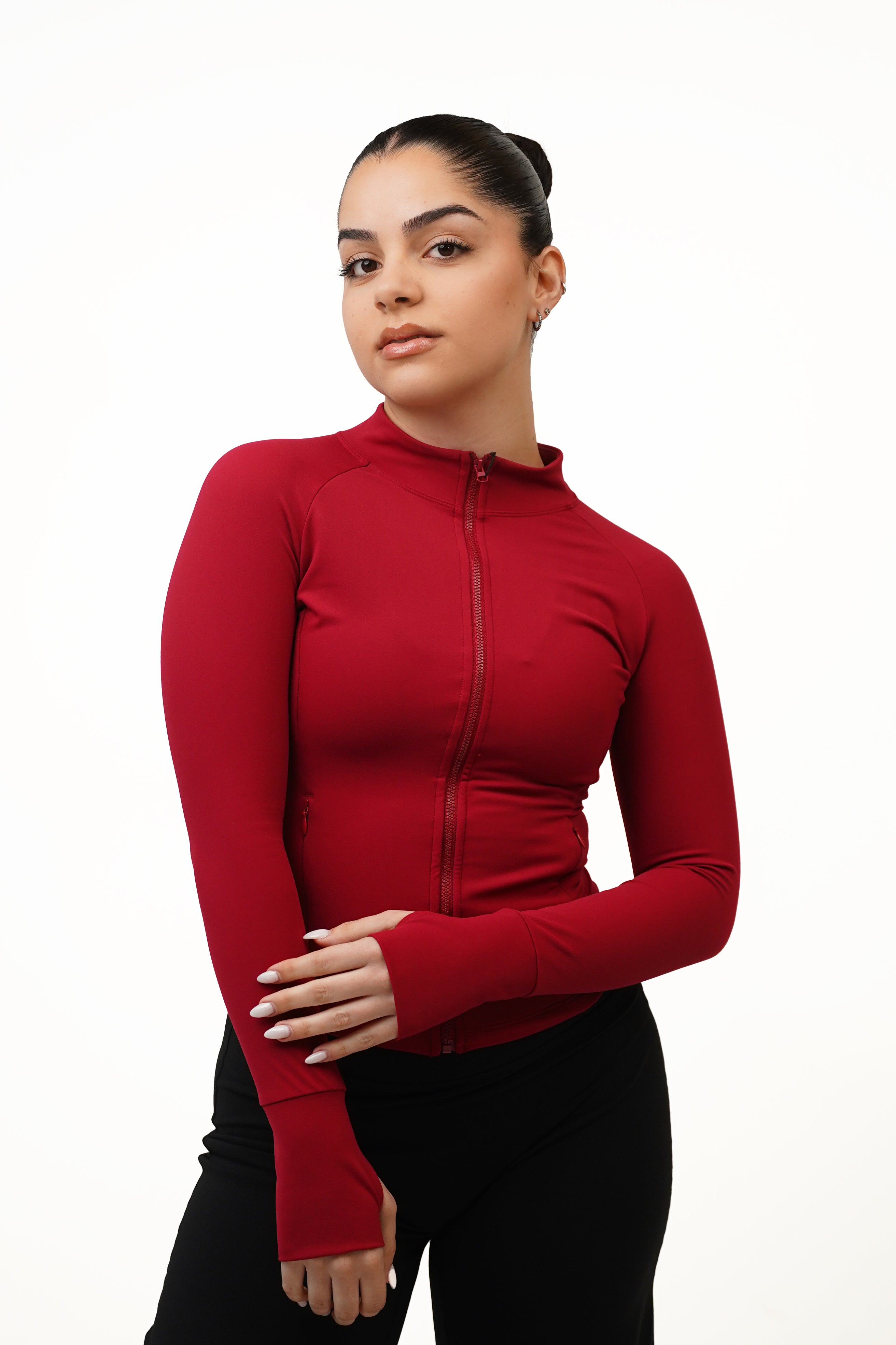 Wine Zip Jacket
